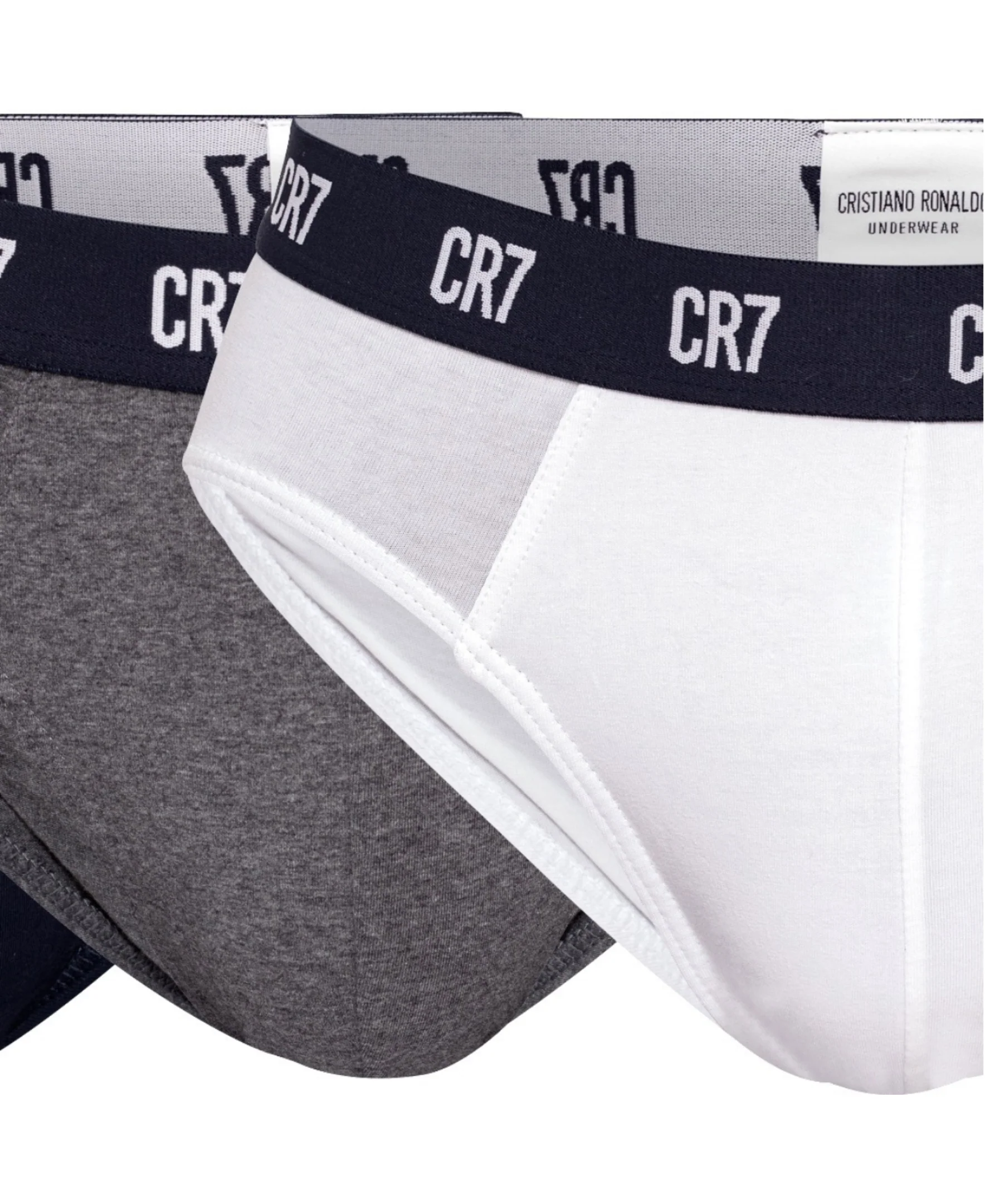 CR7 Men's 3 Pack Cotton Blend Briefs - Multicolor Basics - Image 4