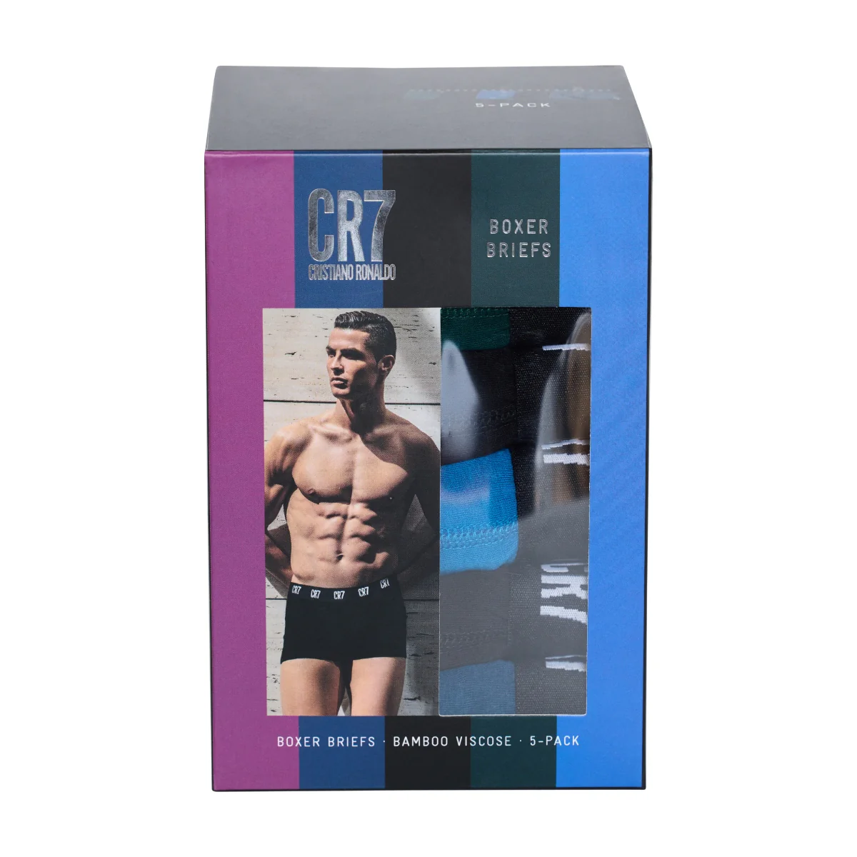 CR7 Men's 5-Pack Bamboo Blend Boxer-Briefs - Image 8