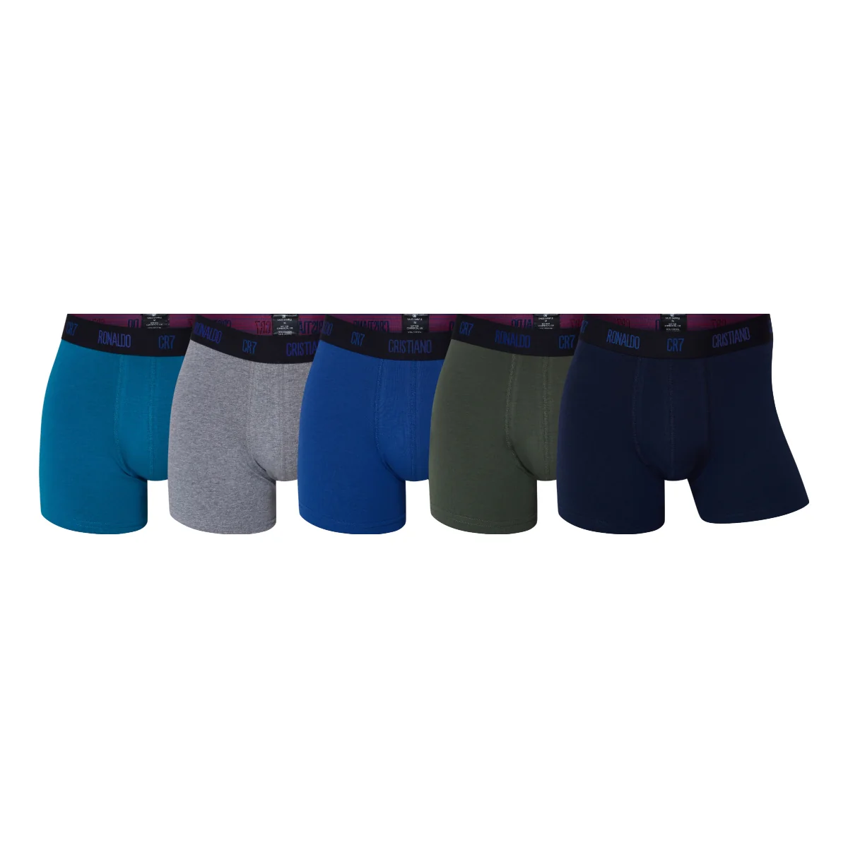 CR7 Men's 5-Pack Cotton Blend Trunks - Image 12