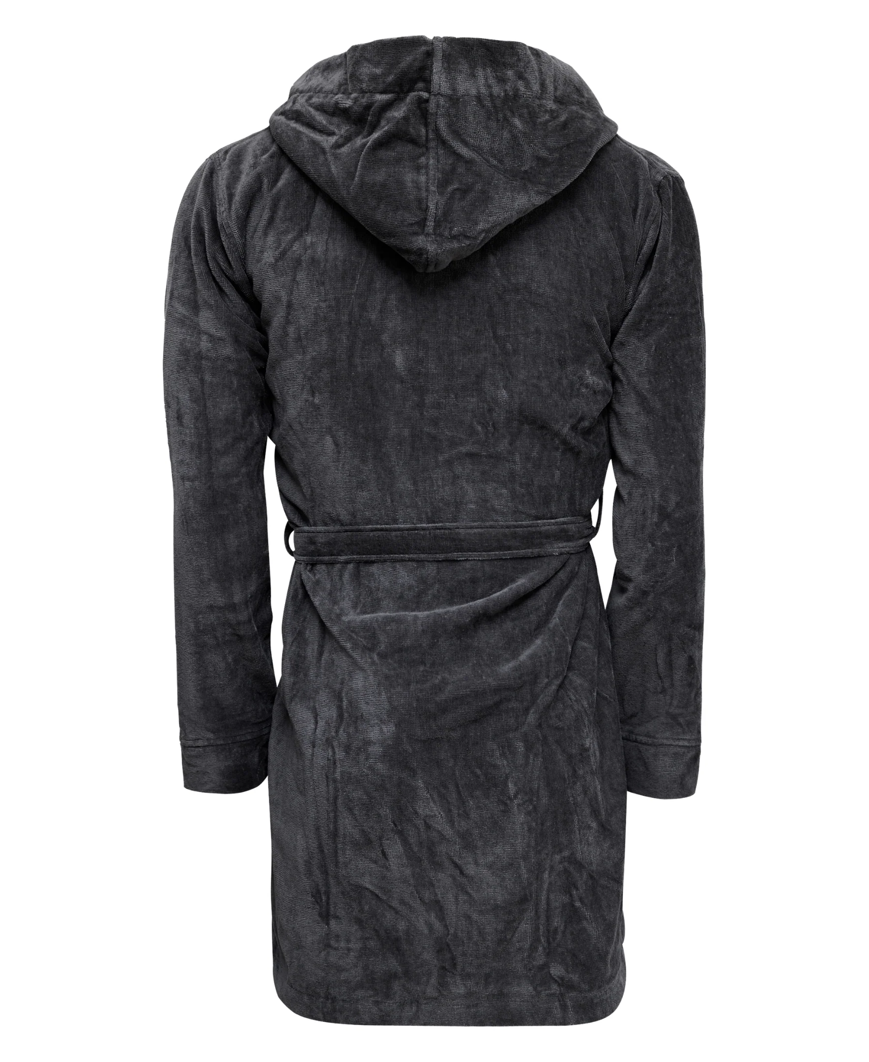 CR7 Men's Bathrobe -100% Cotton, Dark Grey - Image 3
